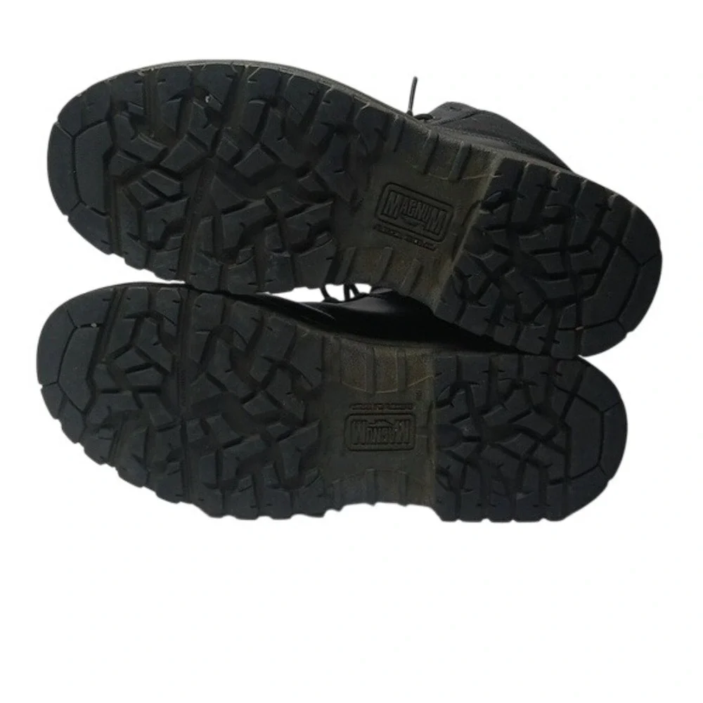 Magnum‎ Midnite Plus Tactical Boots Mens 11.5 Black Leather Slip Resistant 5200